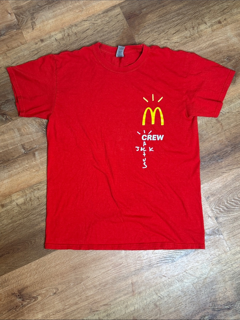 Travis Scott x cactus jack McDonald's crew Tshirt
